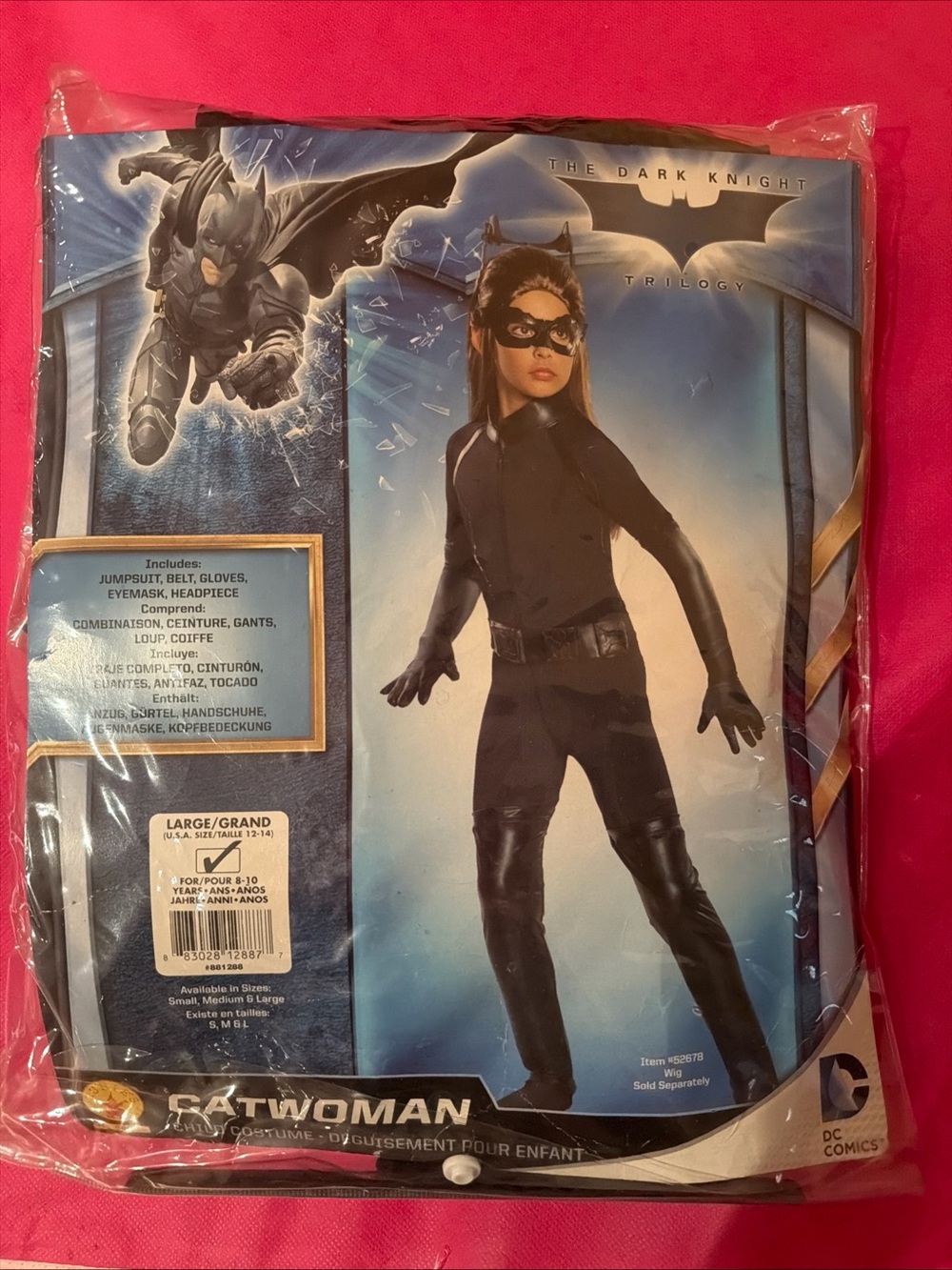 DC Comics Catwoman Kids Halloween Costume in Black